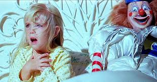 Heather O'Rourke from *Poltergeist* and Drew Barrymore from *E.T. the  Extra-Terrestrial*. Both films were released in the summer of 1982.