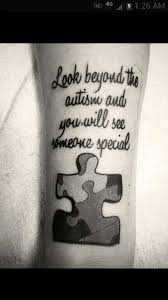 Autism Awareness Black And White Puzzle Piece Tattoo Pin By Ashley Tuggle On Quotes Autism Tattoos Autism Awareness Tattoo Puzzle Piece Tattoo