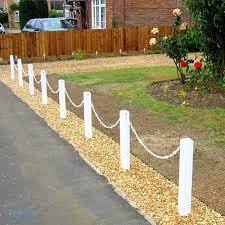 We have collected 73 garden fence ideas that can help you come to a decision on material and design. Post Chain Fencing Plastic Fencing Tekplas Made In The Uk