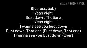 Blueface Totiana Lyrics Video Youtube