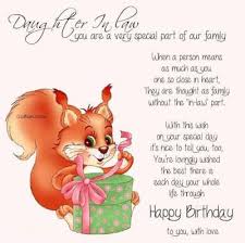 Birthday wishes for grand daughter: 50 New Birthday Quotes Wishes For Daughter In Law With Images