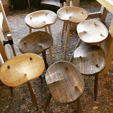 They Ll Multiply If Ya Don T Watch Em End Of Day 2 Of The Perch Class Roughed In And Ready For Stretchers Perchclass Wooden Stools Wood Stool Wood Chair