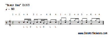 Black Dog Drum Fill Drum Lesson John Bonham Led Zeppelin