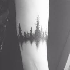 Black And White Woods Tattoo Forest Woods Trees Nature Outdoors Wood Tattoo Maple Leaf Tattoos Leaf Tattoos
