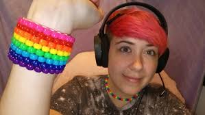 Original Pride Flag Kandi Cuff Beaded Bracelet