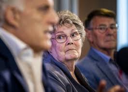 Corrie Groen Becomes Emotional During Press Foto de stock de contenido  editorial