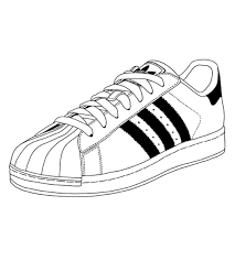 Download and print these adidas coloring pages for free. Shoes Drawing Adidas Superstar Sneaker Art