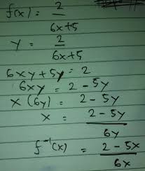 Dec 17, 2018 · bentuk umum pertidaksamaan kuadrat sama seperti pada persamaan kuadrat pada umumnya. Tentukan Invers Dari Fungsi Berikut F X 2 6x 5 Brainly Co Id