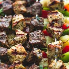 Grilled Brazilian Steak Chicken Kabobs Creme De La Crumb