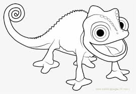 Please chameleon coloring and drawing books for children, as we know chameleon including reptiles, in. Pascal Tangled Coloring Pages Hd Png Download Transparent Png Image Pngitem