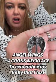 Angle Wing Cross Necklace