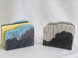 Porte Eponge Dentelles Decoratif Raku Original Ceramique Gres Fait Main Artisanal Jean Pierre Et Daniele Meyer Poterie Raku Ceramique