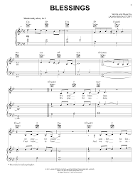 A mother's love is a blessing no matter where you roam keep her while she's living you'll miss her when she's gone love her as in childhood when feeble, old, and grey for you'll never miss a mother's love 'til she's buried. Laura Story Blessings Sheet Music Pdf Notes Chords Christian Score Piano Vocal Guitar Right Hand Melody Download Printable Sku 91229