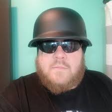 REAL Crazy Al's/ WSB World's Smallest Lightest FLAT BLACK- DOT German  Helmet