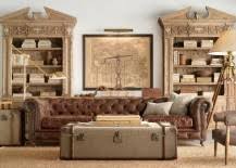 Espresso brown faux leather trim is accented by. 16 Old Trunks Turned Coffee Tables That Bring Extra Storage And Character