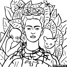 Free dora coloring pages to print and download. Frida Online Coloring Pages Thecolor Com