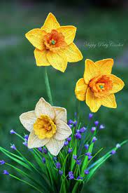Instant Download Crochet Flower Pattern Crochet Narcissus Pattern Narcissus Flower Pattern 10th W Crochet Flower Patterns Crochet Flowers Crochet Plant