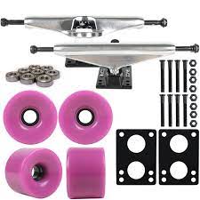Buy trucks and skate wheels online, brands like element, thunder, venture, iron, industrial, bones and more only at dacks company. Amazon Com Longboard Skateboard Trucks Wheels Combo 76mm Purple Longboard Trucks And Wheels Sports Outdoors