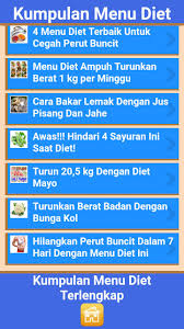 Diet yang satu ini dilakukan dengan cara memperbanyak minum air putih. Menu Diet Terlengkap For Android Apk Download