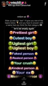 Pin By A D R I A N N A On Things Snapchat Story Questions Snapchat Question Game Snapchat Questions