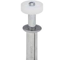 National Hardware Rodillo de guía superior de puerta plegable N344-911  V391GR en cinc plateado