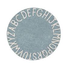 If you're interested in finding area rugs options other than round and kids, you can further refine your filters to get the selection you want. Lorena Canals Abc Kids Washable Round Rug In Vintage Blue Lorena Canals Cuckooland