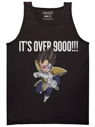 Compare dragonballz dragon ball prices and save! Dragon Ball Z Vegeta It S Over Nine Thousand 9000 Tank Top Popcult Wear