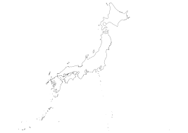 Printable map (jpeg/pdf) and editable vector map of japan showing country outline and flag in the background. Blank Map Of Japan Japan Outline Map