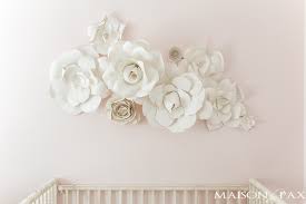 Maybe you would like to learn more about one of these? Paper Flower Wall Art In The Nursery Maison De Pax