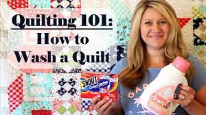 If you use orvus, add 1 tablespoon orvus to the wash water. Quilting 101 How To Wash A Quilt Youtube