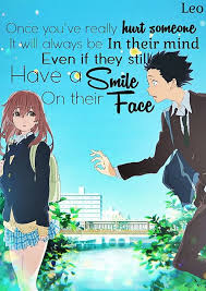 I stop thinking, swim in silence, and the truth comes to me. A Silent Voice Quotes In Japanese The Most Touching Quotes From A Silent Voice With Images