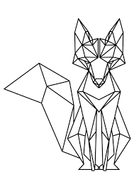 However, it does require skill and you might have to be her guide for the first few pictures, as they can be quite challenging for children who are more accustomed to coloring simpler images. Geometric Fox Geometric Fox Geometric Animals Geometric Art Animal