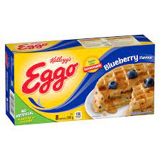 Fat 9 • carbohydrate 4 • protein 4 . Kellogg S Eggo Blueberry Waffles