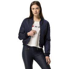 Tommy Hilfiger Aerial Bomber Jacket 160 Liked On Polyvore Featuring Outerwear Jackets Ligh Faux Leather Bomber Jacket Coats Jackets Women Tommy Hilfiger