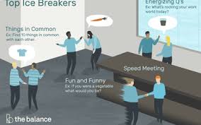 Oh, and remember to ask lots of follow questions and give elaborate answers to their questions, so they have something to work with. Top 10 Ice Breakers For Work Events