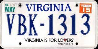 The Official Virginia State License Plate The Us50 State License Plate License Plate Virginia