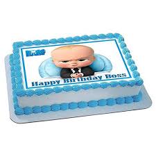 Pretty happy with the way it turned out. Boss Baby Edible Cake Topper Party Edible Cake Image Decoration Sugar Sheet Walmart Com Walmart Com