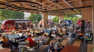 Find the best of food court wars from food network hosted by tyler florence husband and wife, nick and autumn, combined their love of music with their fondness for food when they opened their rock and roll hot dog restaurant. Russia Restoparking New Food Court Format At Gorky Park