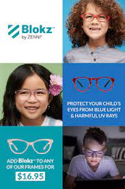 Blokz Blue Blocker Lenses From Zenni Blue Light Glasses Zenni Kid Eyeglasses