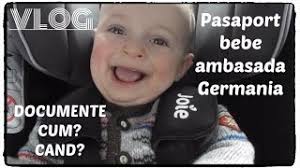 Acte necesare eliberarii pasaportului pentru copii. Pasaport Bebe In Germania Cum Ce Si Cat Youtube