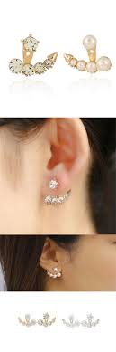 Earrings Meme Korean Asymmetric Pearl Crystal Rhinestone Ear Stud Earrings For Women Earrings Bitmoji Earri Ear Stud Earrings Women S Earrings Stud Earrings