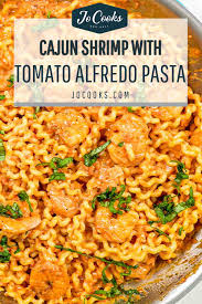 Cajun Shrimp with Tomato Alfredo Pasta