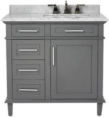 Rectangular bathroom sinks have a more modern, trendy look while oval bathroom sinks have a more traditional look and feel. Single Vanities Homedecorators Com Home Depot Bathroom Home Depot Bathroom Vanity Grey Bathroom Vanity