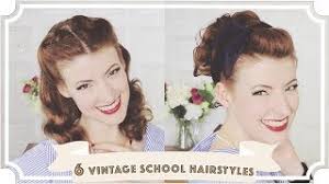From slicked back hair styles to booggie and duck tail hair, in this collection, you'll find a lot of today's takes on 1950s men's hairstyles as well as authentic images of men's retro hairstyles. 6 Easy Vintage 1950s Back To School Hairstyles Cc Youtube