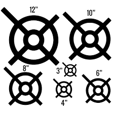 Ar500 1/2 coyote silhouette steel target gong 24 x 10 buy it now only: Shootingtargets7 Steel Target Magnetic Painting Stencils 3 4 6 8 10 12 Inch For Ar500 And Metal Shooting Targets Apply Paint Remove You Have A Perfect Bullseye Pricepulse