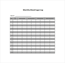 Weekly blood sugar and insulin log (english) use this weekly log sheet to record your blood glucose, insulin dose, carbohydrates, and notes relevant to your daily life (such as activity, stress, or sickness), to help understand how well your current diabetes care plan is working. Free 8 Sample Blood Sugar Log Templates In Pdf Ms Word