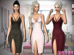 35 swatches shadow map dress category hq mod compatible custom catalog thumbnails download. Sims2fanbg S 256 Medium Dress With Side Cutout