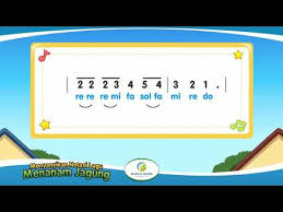 Itu menunjukkan bahwa dalam satu birama terdapat 4 ketukan. Notasi Angka Pada Lagu Menanam Jagung Youtube