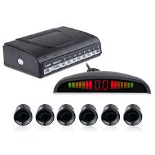 Free Shipping Good Quality Car Auto Led Display Reverse Backup Radar System Buzzing Sound Warning With 6 Parking Sensors Car Alarm Car Led Auto Reverse