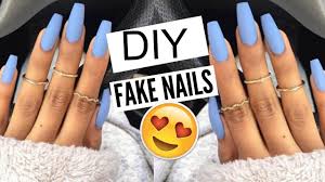 Stronger than natural nails, acrylic nails are for those women who want long nails but can't grow them out naturally. Diy 5 Min Fake Nails At Home No Acrylic Kellie Sweet Youtube Diy Acrylic Nails Acrylic Nails At Home Fake Nails